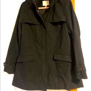 Black pea coat